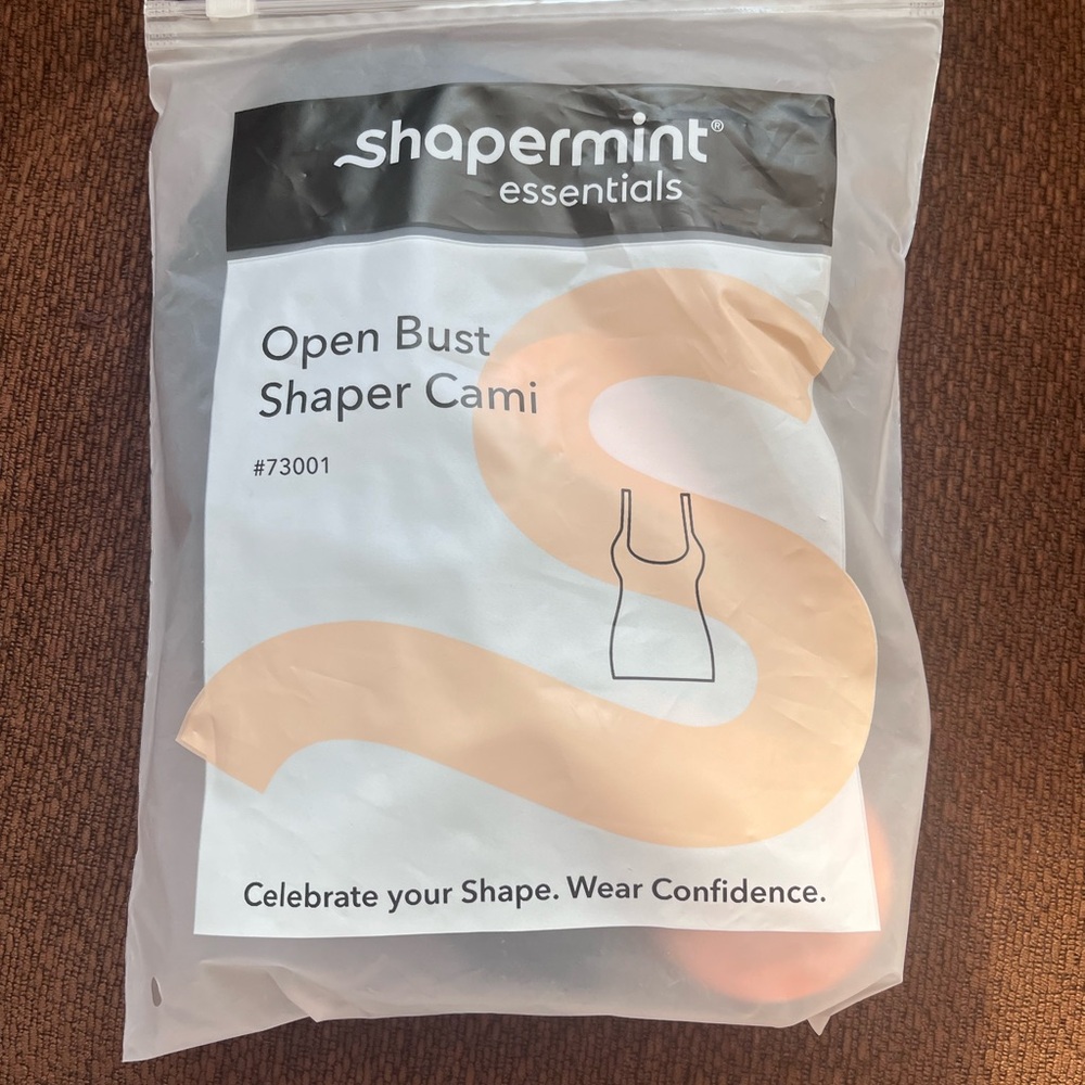 Shapermint  Essentials Black Open Bust Shaper Cami